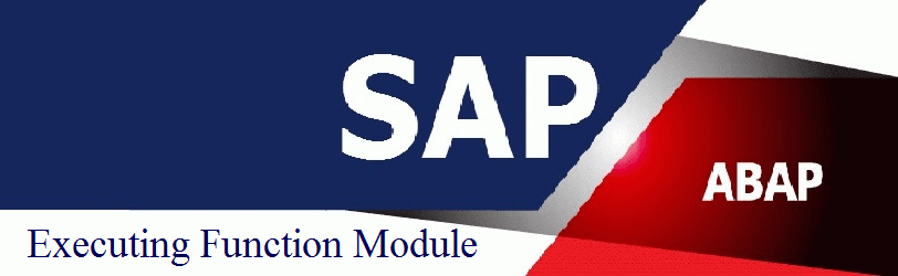 Read more about the article SAP-ABAP Executing Function Module
