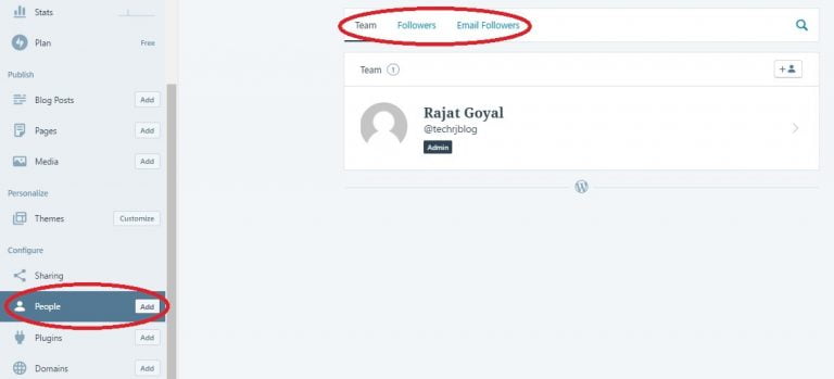 WordPress User Roles and People Tab